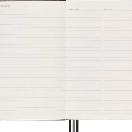 Notes MOLESKINE PRO Project Planner L (13x21 cm) twarda oprawa, czarny