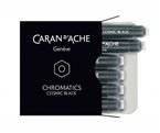 Naboje CARAN D'ACHE Chromatics Cosmic Black, 6szt., czarne