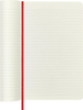 Notes MOLESKINE Classic L, 13x21cm, w linie, miękka oprawa, 192 strony, czerwony