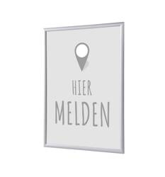 Klapprahmen A1 Komplettset Hier Anmelden Grau Niederländisch