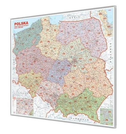 Mapa korkowa Polski - kodowa