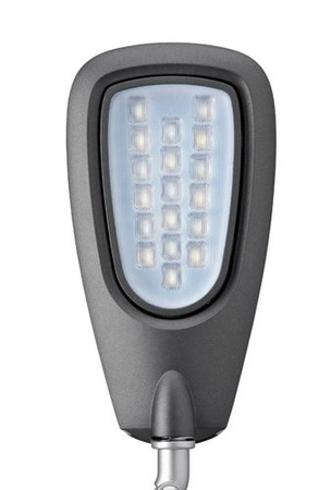 Lampka LED na biurko MAULpulse Colour Vario, 7W, ze ściemniaczem, srebrno-czarna