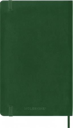 Kalendarz dzienny MOLESKINE 2026, 12M, L, miękka oprawa, 13x21cm, myrtle green