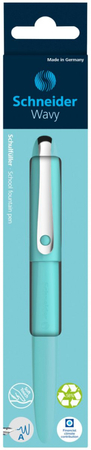 Pióro wieczne SCHNEIDER Wavy, A, w pudełku z zawieszką, turkusowe