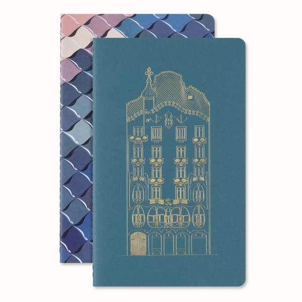 Zestaw 2 zeszytów MOLESKINE Casa Batalló Cahier 2024, L, 13x21cm, w linie, edycja limitowana
