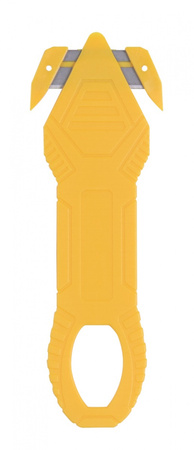 Nóż bezpieczny DONAU SAFETY DS-NWO2, niewymienne ostrze, zawieszka, żółty