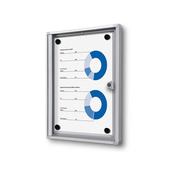 Indoor Lockable Showcase Economy 1xA4
