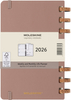 Kalendarz tygodniowy/miesięczny na spirali MOLESKINE 2026, 12M, L, twarda oprawa, 13x21cm, crush almond