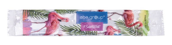 Pilnik do paznokci ABA GROUP Slim-Flaming, półksiężyc, 180/180, biały