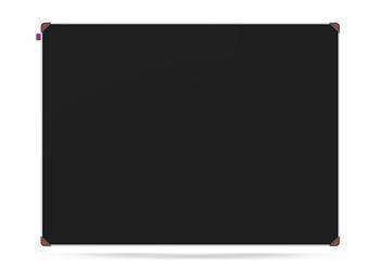 Tablica kredowa magnetyczna MemoBe Idea,powierzchnia czarna, rama aluminiowa EDGE, 120x90 cm