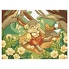 Malowanie po numerach BRUSHME, 30x40 cm, kids, zajączki na pikniku, 1 szt.
