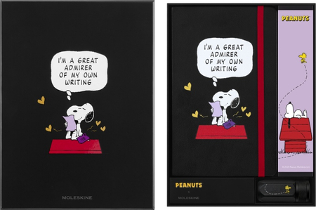Zestaw MOLESKINE Peanuts Creat 2025, notes Snoopy + 12 ołówków + temperówka, edycja limitowana, w pudełku