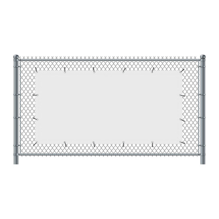 Fence Banner 300 x 140 cm Rent English Red