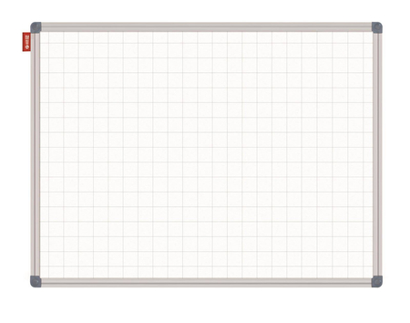 Tablica biała suchościeralna magnetyczna W KRATKE Classic
