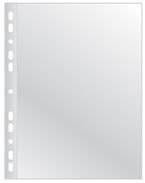 Koszulki na dokumenty Q-CONNECT, poszerzane, PP, A4, groszkowe, 75mikr., 50szt.