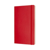Notes MOLESKINE Classic L, 13x21cm, w kratkę, miękka oprawa, 192 strony, czerwony