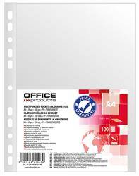 Koszulki na dokumenty OFFICE PRODUCTS, PP, A4, groszkowe, 50mikr., 100szt.