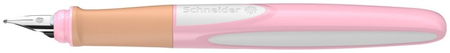 Pióro wieczne SCHNEIDER Ray, M, pud. plastikowe, różowo-białe