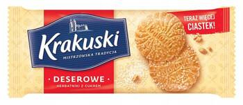 Ciastka KRAKUSKI Deserowe, z cukrem, 200 g