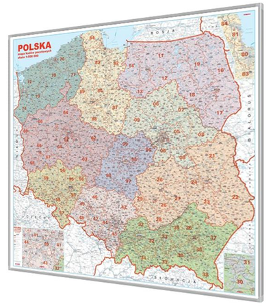 Mapa magnetyczna Polski - kodowa 