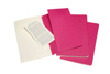 Zestaw 3 zeszytów MOLESKINE Cahier, L, 13x21cm, w linie, 80 stron, kinetic pink