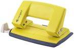 Dziurkacz KANGARO Aion-10G/S, dziurkuje do 10 kartek, metalowy, w pudełku PP, żółty