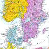 Mapa magnetyczna Europy - polityczno-drogowa; Maps International 