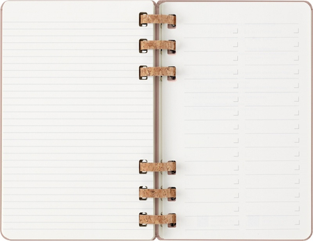 Kalendarz tygodniowy/miesięczny na spirali MOLESKINE 2026, 12M, L, twarda oprawa, 13x21cm, crush almond