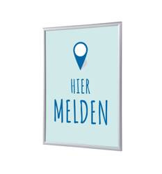 Klapprahmen A1 Komplettset Hier Anmelden Blau Niederländisch