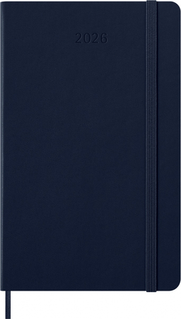 Kalendarz tygodniowy MOLESKINE 2026, 12M, L, twarda oprawa, 13x21cm, sapphire blue