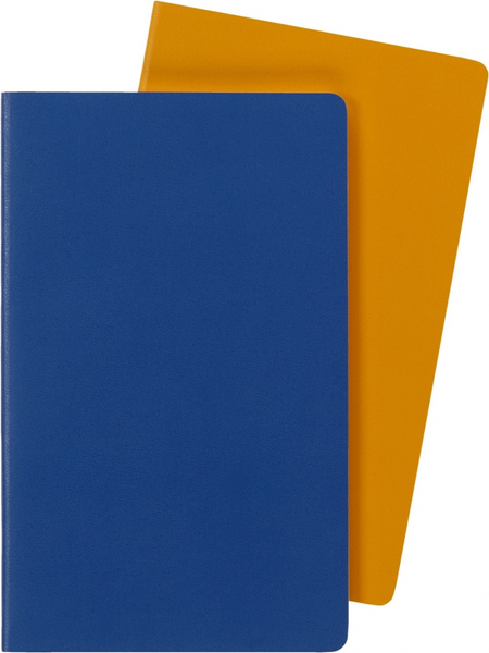 Zestaw 2 zeszytów MOLESKINE Volant, L, 13x21cm, w linie, 96 stron, blue/amber yellow
