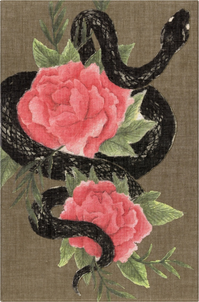 Notes MOLESKINE Snake Roses 2025, L, 13x21cm, w linie, w pudełku