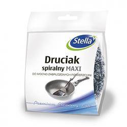 Druciak spiralny STELLA, maxi, 1 szt., srebrny
