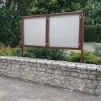 Gablota zewnętrzna wolnostojąca - dwudrzwiowa