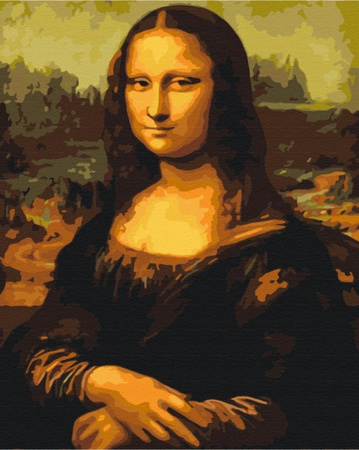 Malowanie po numerach BRUSHME, 40x50 cm, Mona Lisa, 1 szt., w pudełku