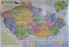 Czechy. Mapa ścienna Czech administracyjna 1:440 tys. 140x100cm 