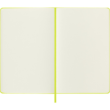 Notes MOLESKINE Classic L (13x21cm), gładki, twarda oprawa, 240 stron, lemon green