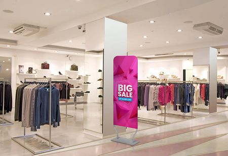 Tekstylny banner Sleeve 80 x 220 cm - ZWBS80x220