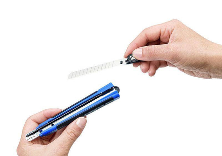 NÓŻ PRO-CUTTER ŚREDNI DAHLE, NIEBIESKI, SAMOBLOKUJĄCY OSTRZE 9mm