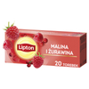 Herbata LIPTON owocowa, malina i żurawina, 20 torebek