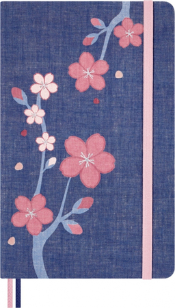 Zestaw BLACKWING X MOLESKINE 2025, notes Sakura, L, 13x21cm, gładki, w linie + 4 ołówki, edycja limitowana, w pudełku