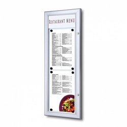 Outdoor Menu Case Non-Illuminated With Logo Panel Portrait 2x A4