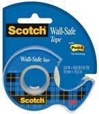 Taśma klejąca SCOTCH® Wall-Safe, bezpieczna dla ścian, na podajniku, 19mm, 16,5m, transparentna