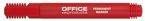 Marker permanentny OFFICE PRODUCTS, okrągły, 1-3mm (linia), czerwony