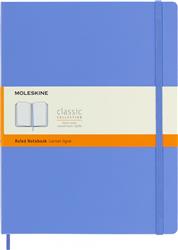 Notes MOLESKINE Classic XL (19x25 cm) w linie, twarda oprawa, hydrangea blue, 192 strony, niebieski