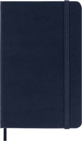 Kalendarz tygodniowy MOLESKINE 2026, 12M, P, twarda oprawa, 9x14cm, sapphire blue