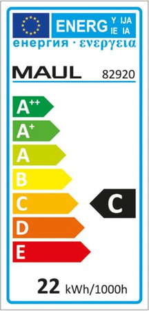 Lampka halogenowa na biurko MAULarc, 20W, srebrna