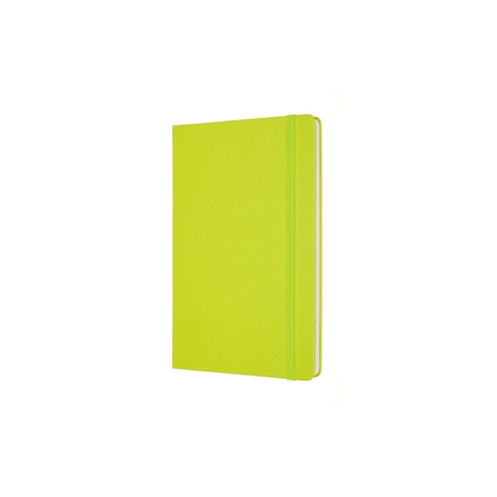 Notes MOLESKINE Classic L (13x21cm), w linie, twarda oprawa, 240 stron, lemon green