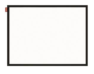 Tablica suchościeralna magnetyczna MEMOBE biała, rama obrazowa czarna. 90x60 cm