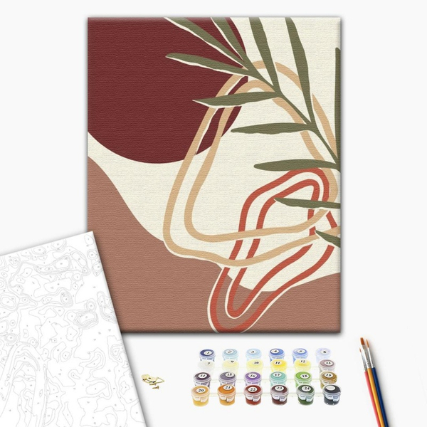 Malowanie po numerach BRUSHME, 40x50 cm, tryptyk pastelowy art 1, 1 szt., w pudełku